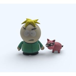 MEZCO SOUTH PARK BUTTERS FIGURE & MR GARRISON PIG 2006